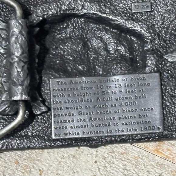 Vintage 1984 American Buffalo Heritage Belt Buckle - Picture 3 of 4